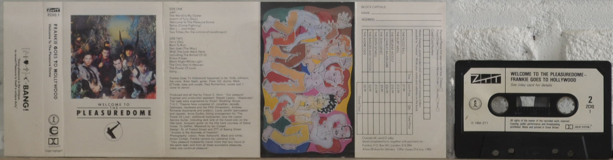 Pleasuredome, cassette album